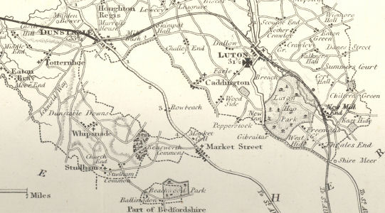 Hertfordshire Genealogy Places Bedfordshirehertfordshire Border 8264